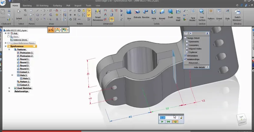 Solid Yazılım parametrik modelleme görseli