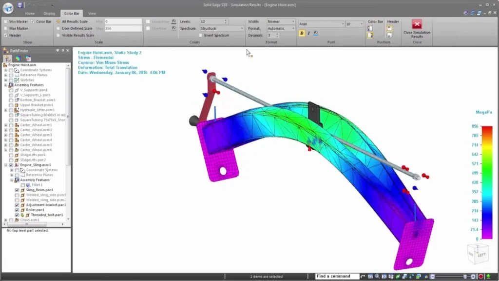 Solid Edge simülasyon ve analiz çözümleri