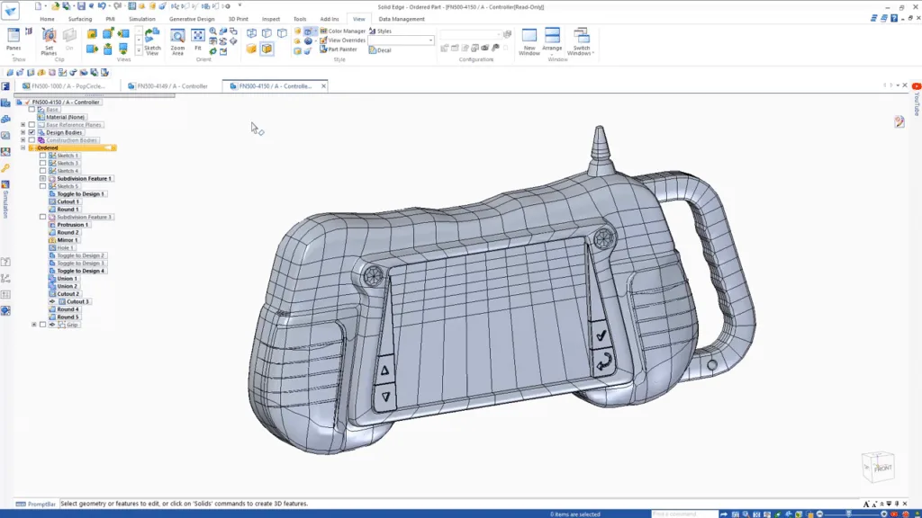 Solid Yazılım surface modeling and free forms görseli