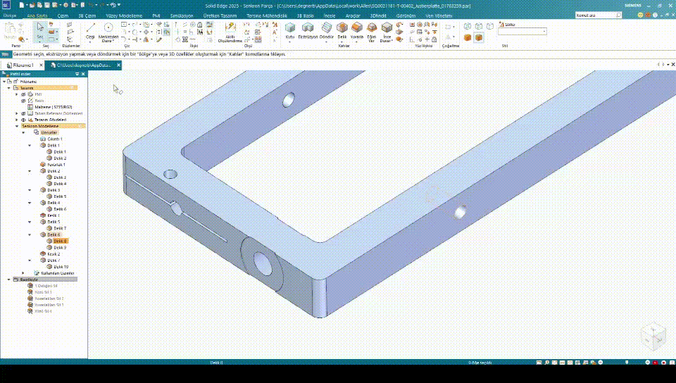 Gerçek Koşullar Solid Edge