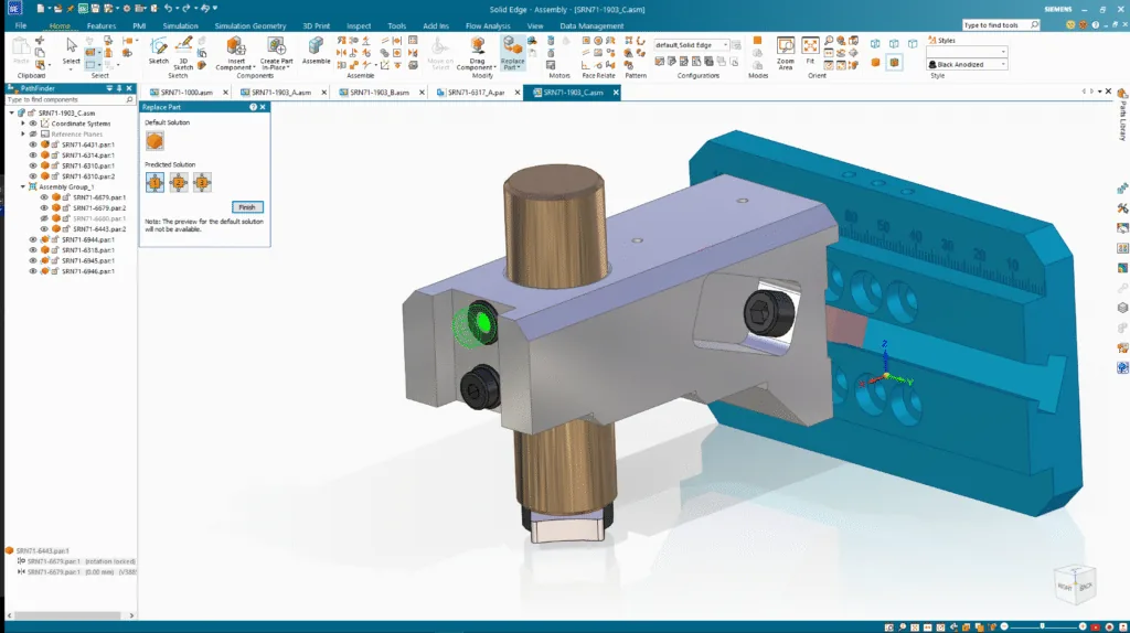 Solid Edge CAD/CAM eğitim programı görseli
