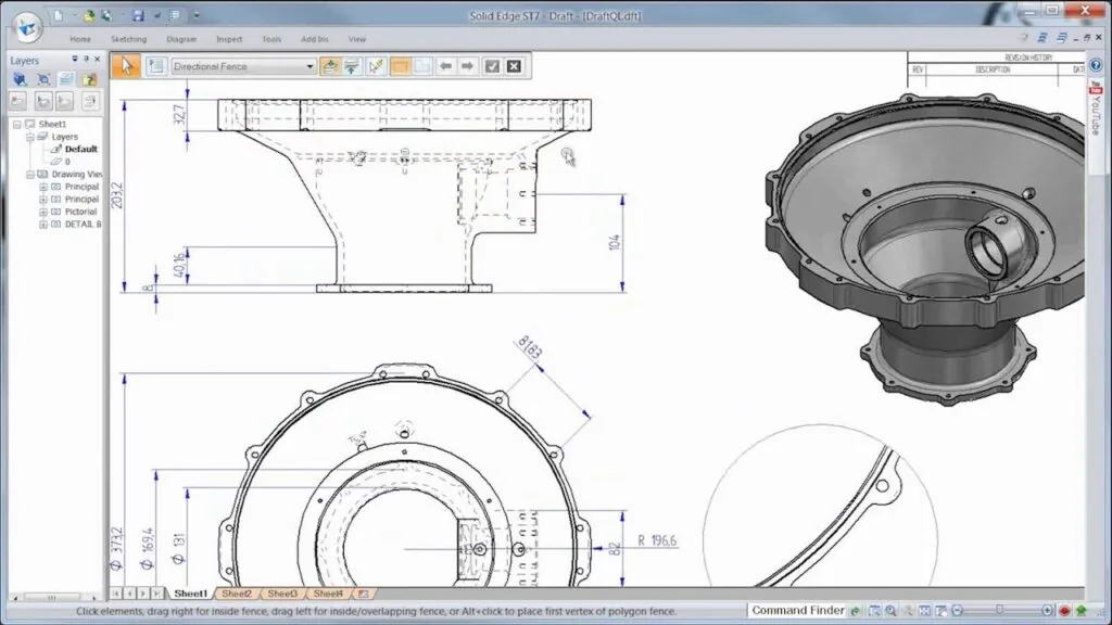 Solid Yazılım technical drawing görseli