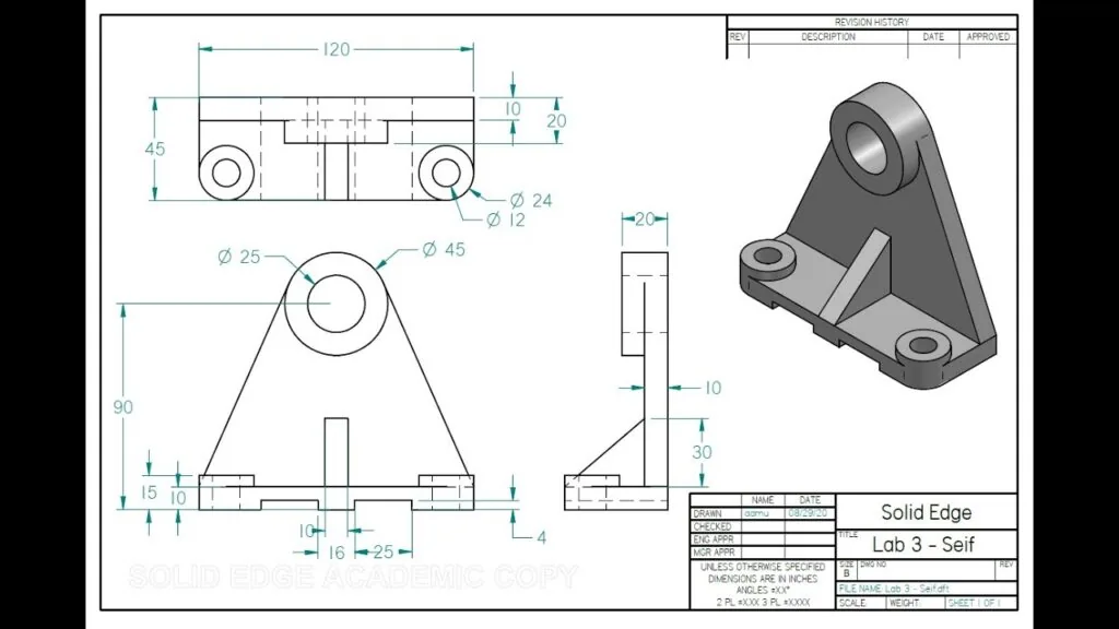 Solid Yazılım technical drawing görseli