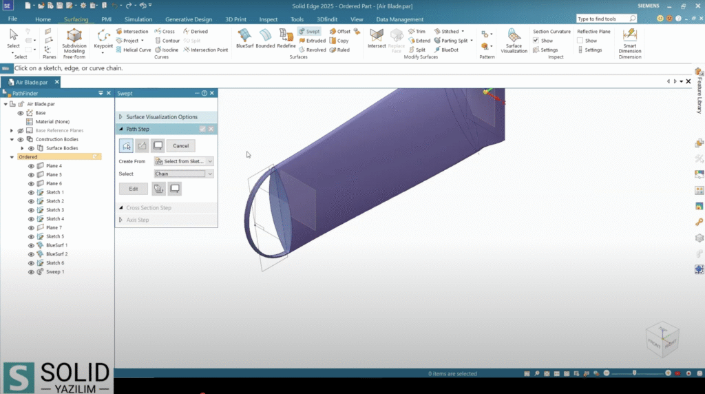 Solid Edge Yüzey Modelleme Estetik, Fonksiyon ve Üretim Bir Arada
