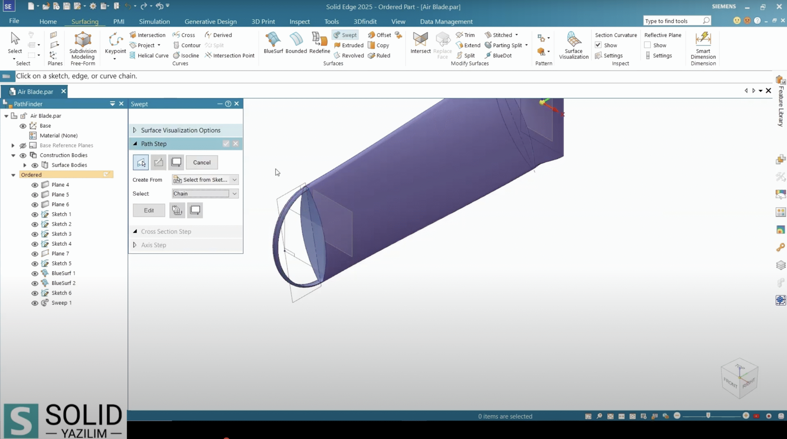Solid Edge Yüzey Modelleme Estetik, Fonksiyon ve Üretim Bir Arada
